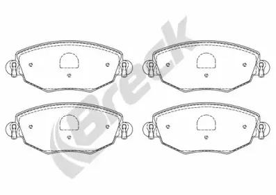 Комплект тормозных колодок, дисковый тормоз BRECK купить